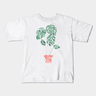 Geometric monstera Kids T-Shirt